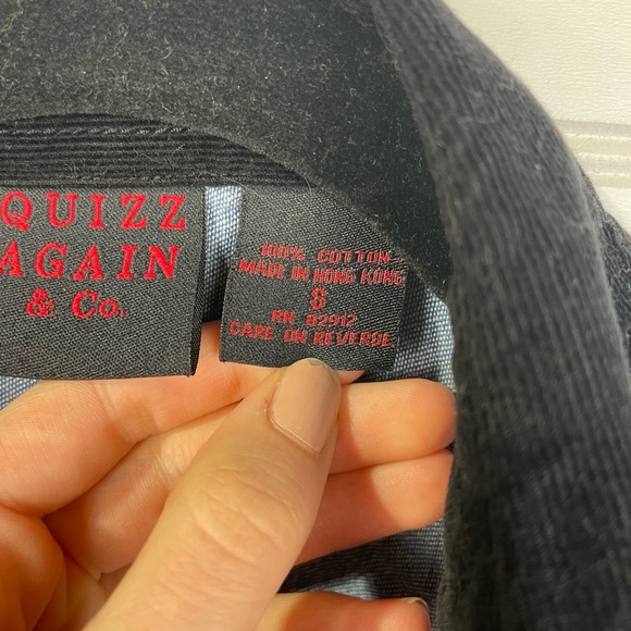 Quizz Again Blue Denim Vintage Button Up Embroidered Floral Top S Women’s EUC - Picture 14 of 15